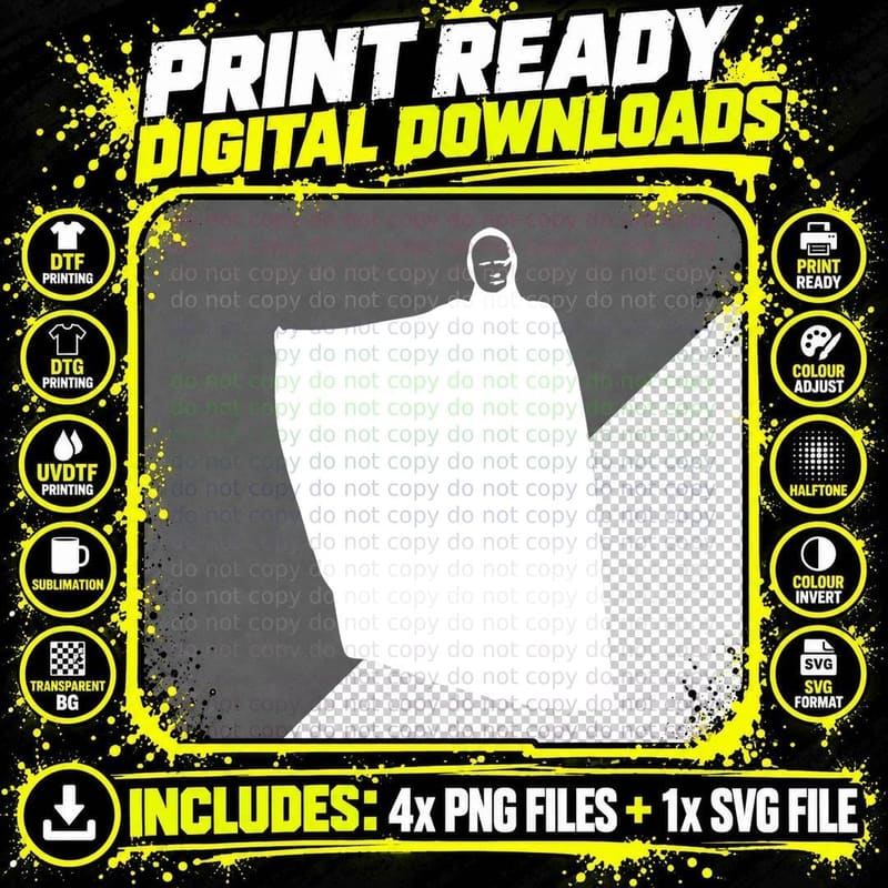 Dark Lord Silhouette T-Shirt, Halloween Horror Theme Png SVG Digital Bundle