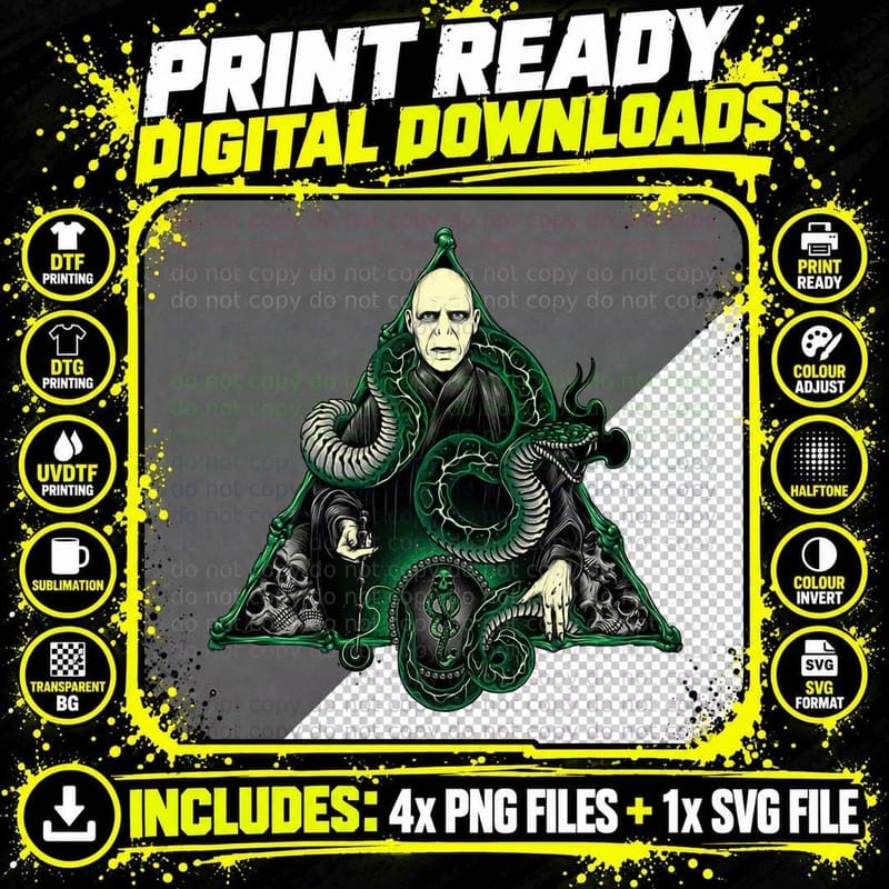 Dark Lord, the Dark Lord, Snake Whisperer Png SVG Digital Bundle