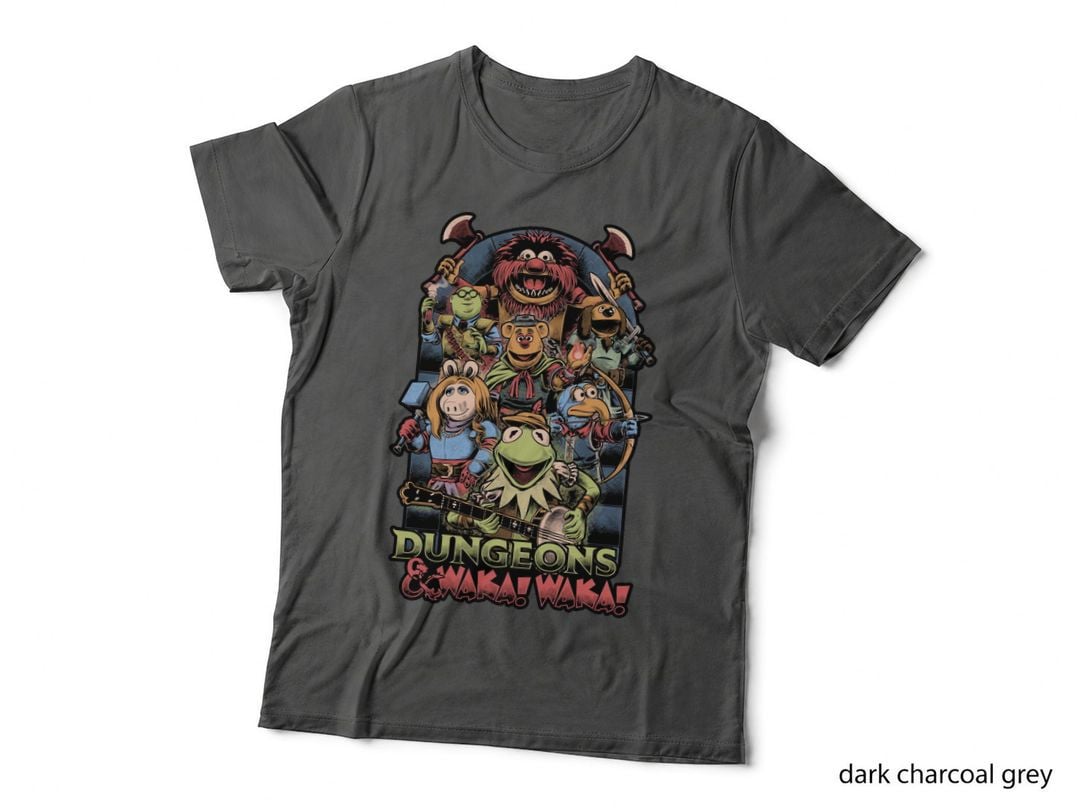 Dungeons & Waka! Waka! T-Shirt, Retro 80s Horror Tee, Gift for RPG Fans
