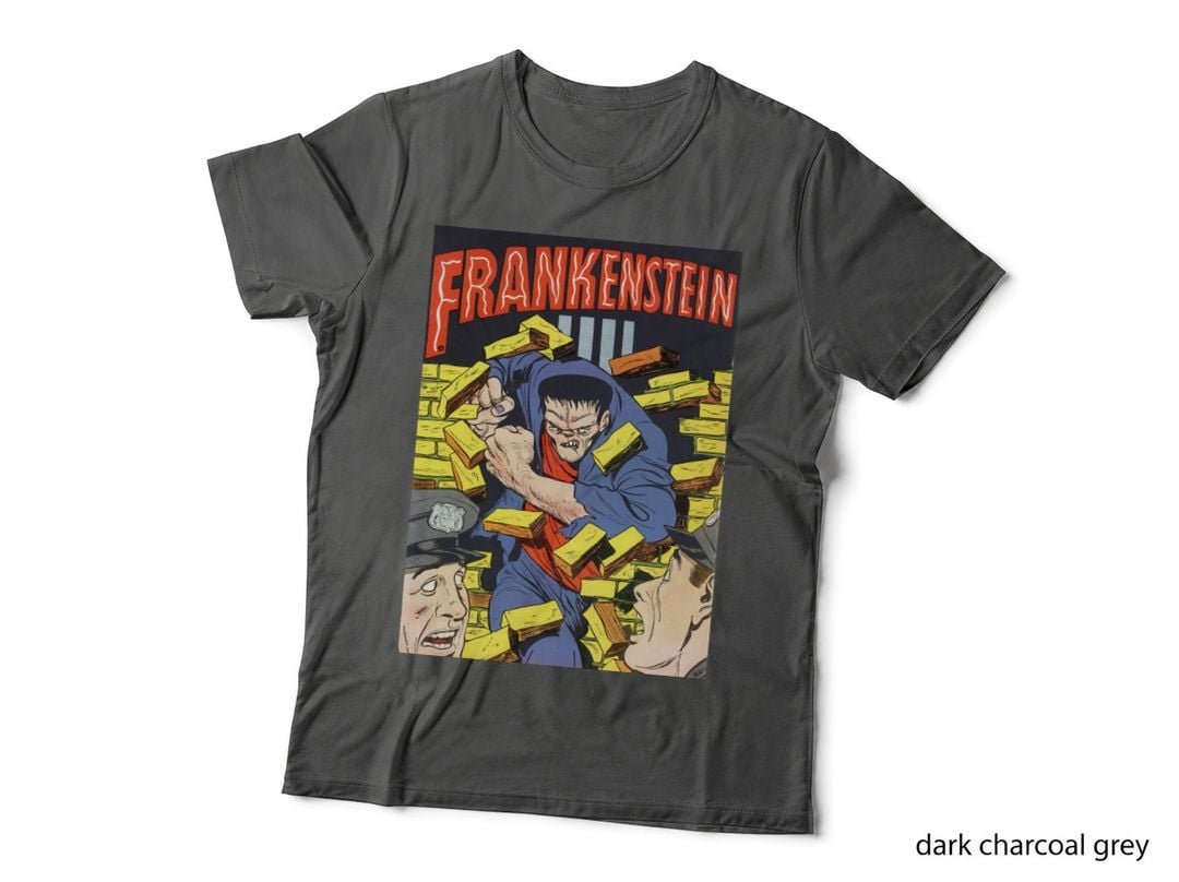 Frankenstein Number 21 Cover, Classic Horror Comic Book, Retro Tee