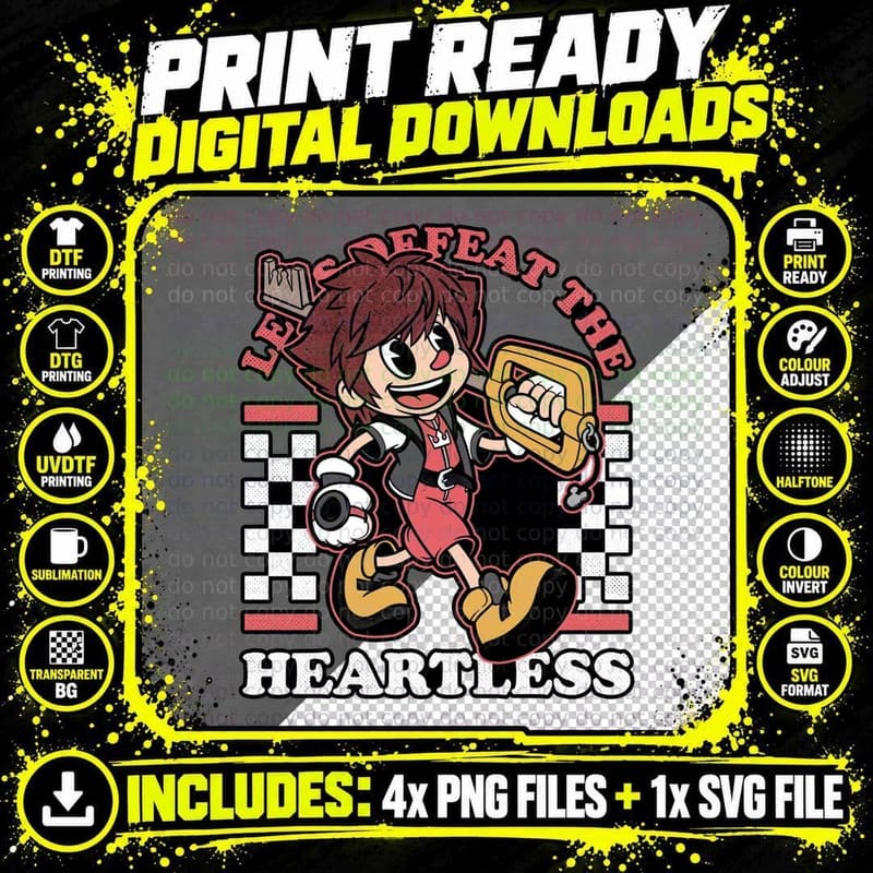 Game Mascot T-Shirt, Retro Horror Tee Png SVG Digital Bundle