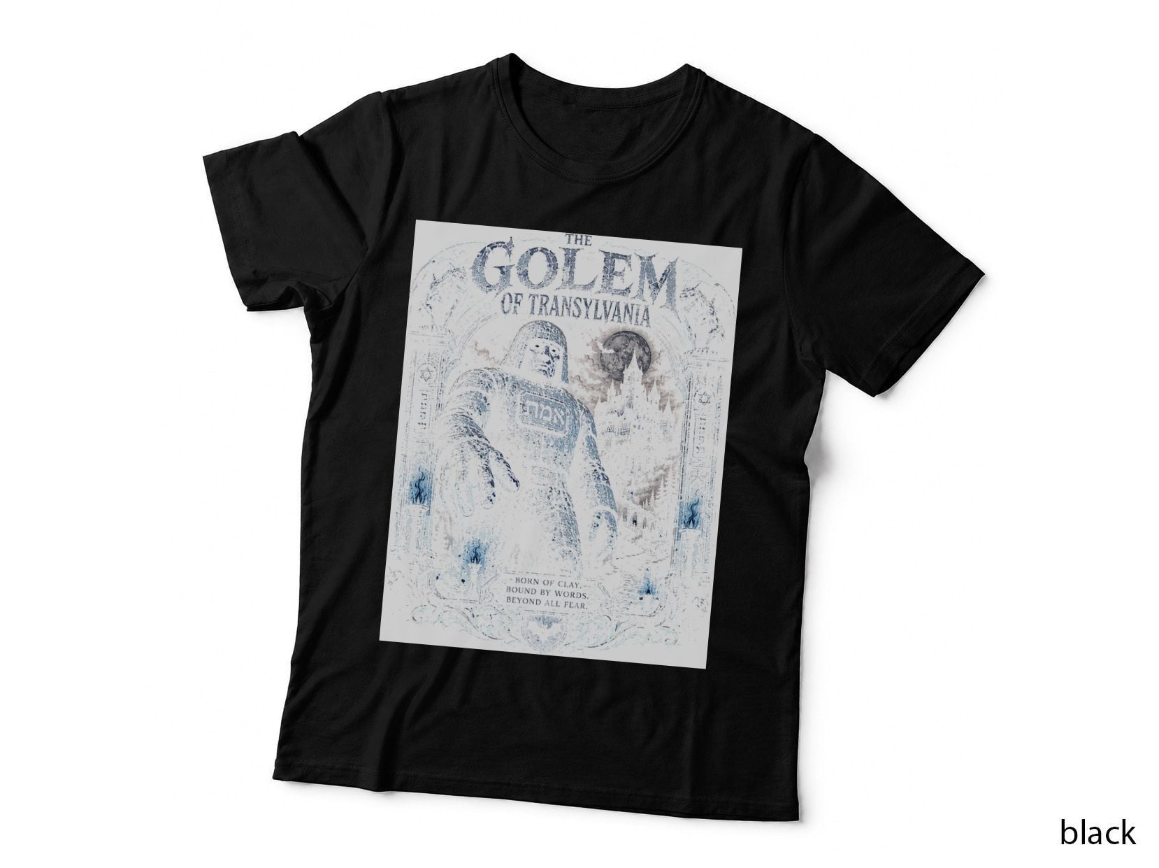 Golem of Transylvania Vintage Classic Horror Dracula Folklore Halftone T-Shirt