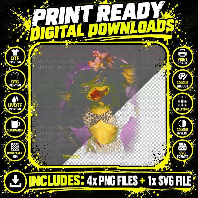 Gremlins 2 New Batch Greta Gremlin T-Shirt Png SVG Digital Bundle