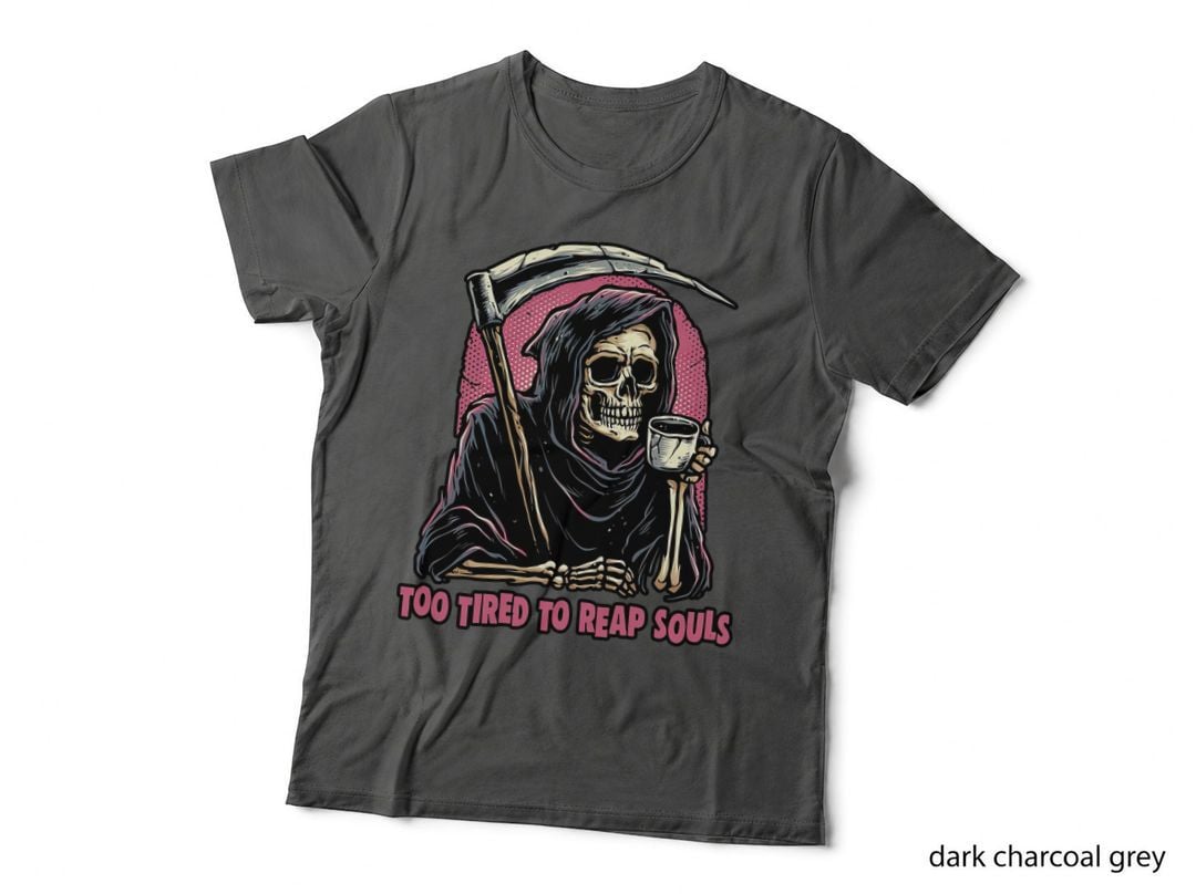 Grim Reaper T-Shirt, Gothic Horror Tee, Gift for Horror Fans