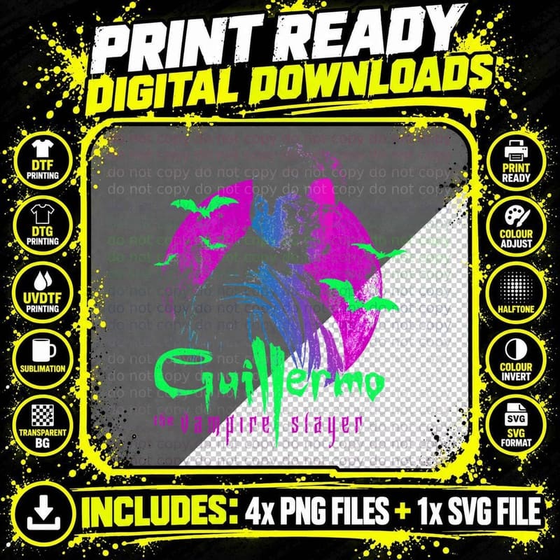 Guillermo Del Toro T-Shirt, Horror Movie Fan Png SVG Digital Bundle