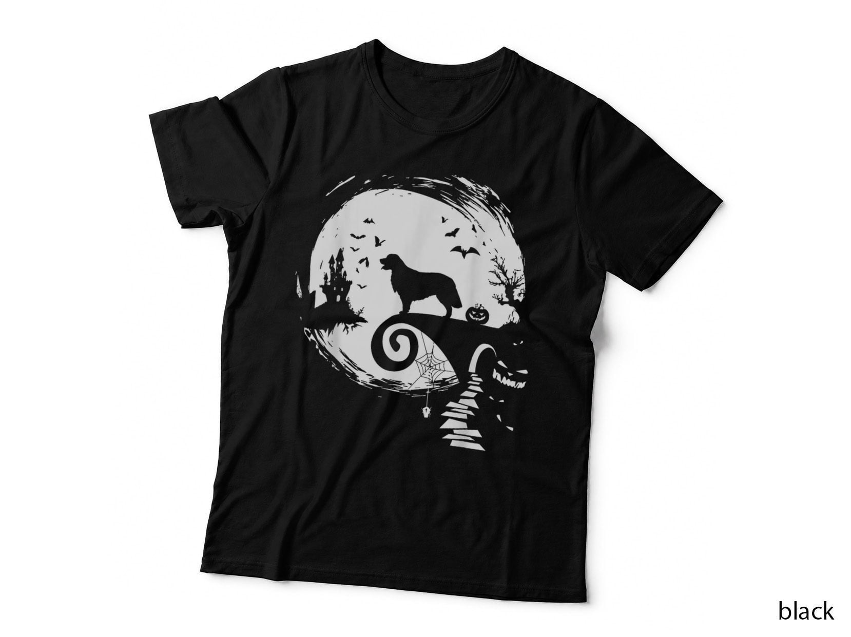 Halloween Costume Golden Retriever Moon T-Shirt, Funny Pet Lover Apparel