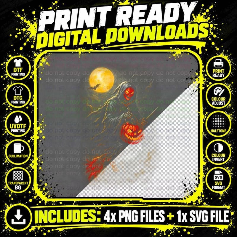 Halloween Ghost T-Shirt, Spooky Season Print Png SVG Digital Bundle