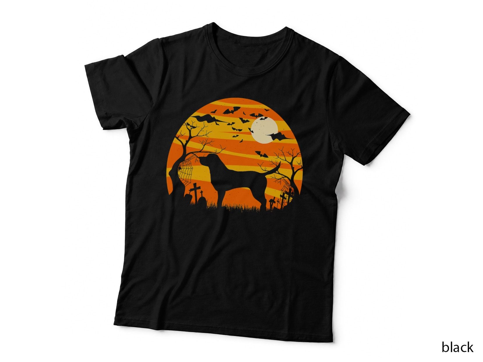 Halloween Labrador Dog Jack O Lantern Pumpkin T-Shirt