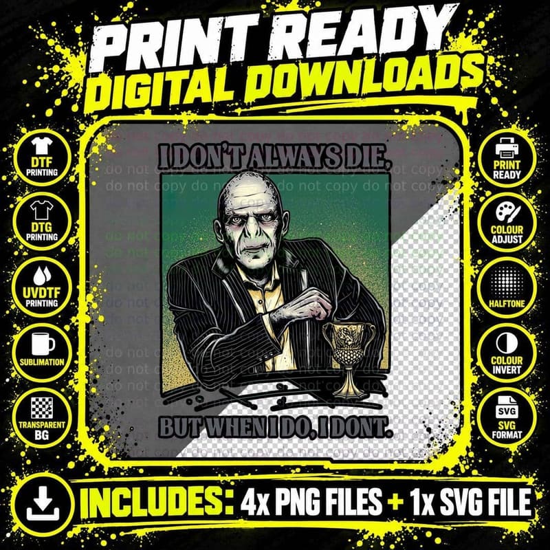 He Who Must Not Be Named T-Shirt, Retro Horror Tee Png SVG Digital Bundle