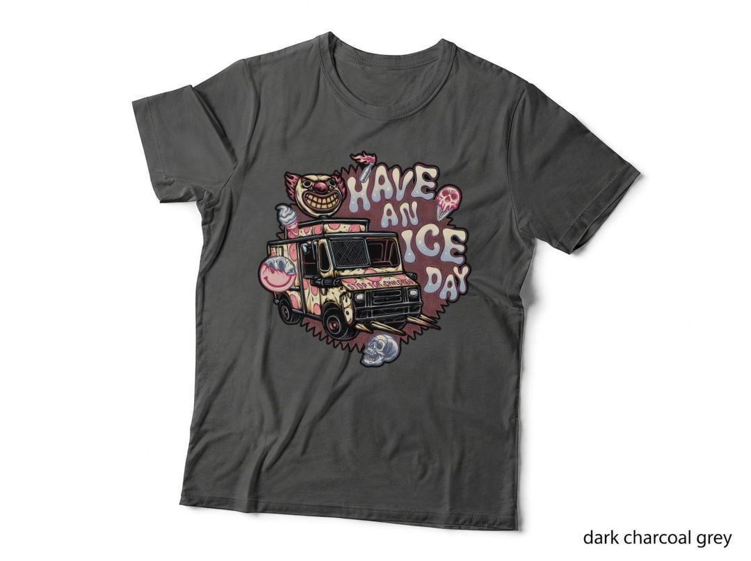 Ice Cream Truck T-Shirt, Retro Horror Aesthetic Tee, Gift for Horror Fans
