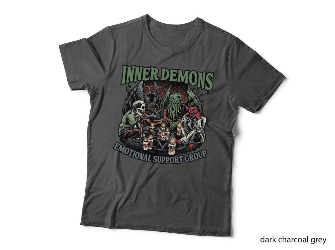 Inner Demons Group T-Shirt, Retro Horror Tee, Gift for Horror Fans