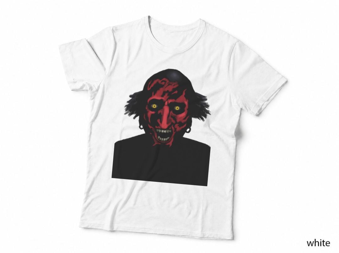 Insidious Demon Red Face Tee, Lipstick Face Devil, Supernatural Horror Movie Fan