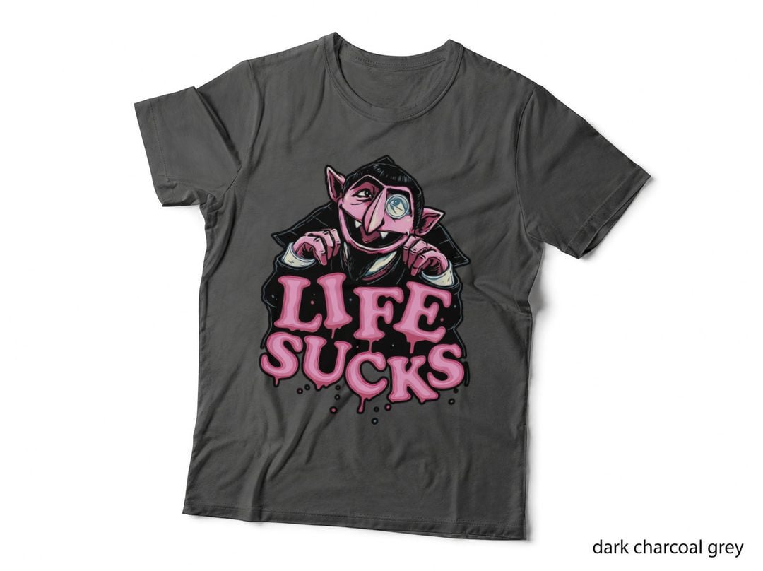 Life Sucks, Retro Horror T-Shirt, Gift for Horror Fans