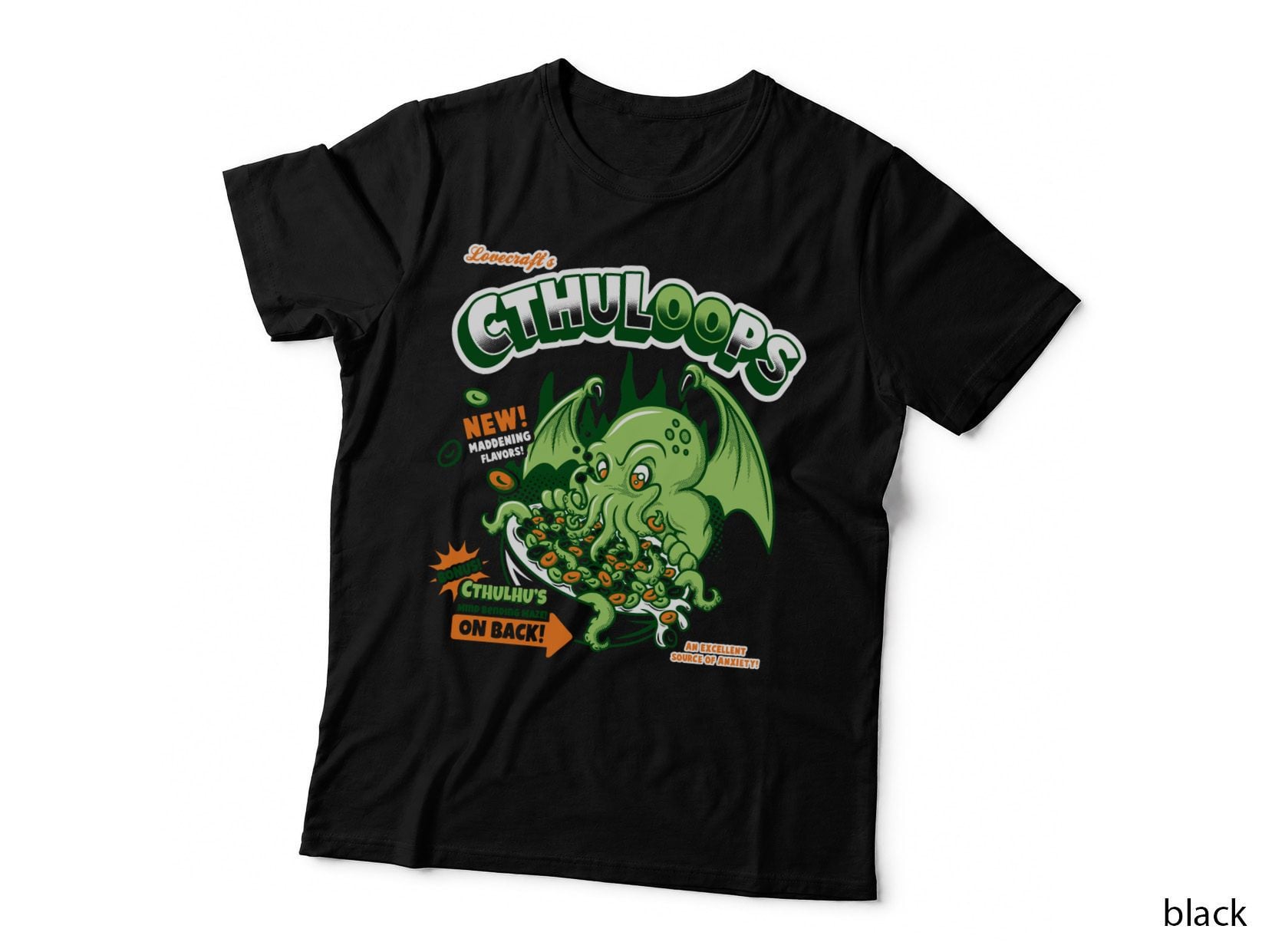 Lovecraft's Cthuloops T-Shirt, Horror Fantasy Art, Halloween Apparel