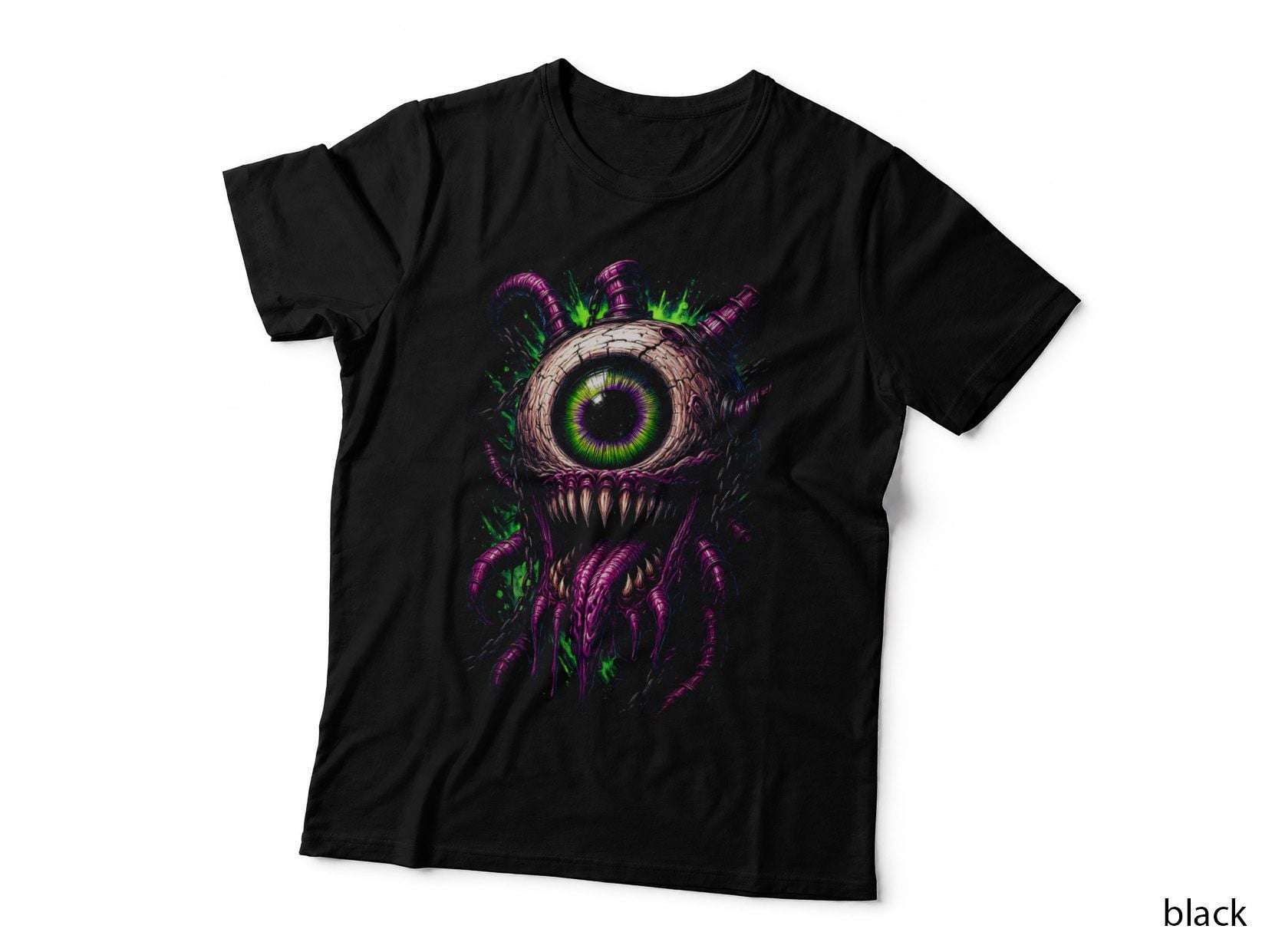 Olho Monstruoso Surrealista T-Shirt, Horror Art Print, Dark Gothic Apparel