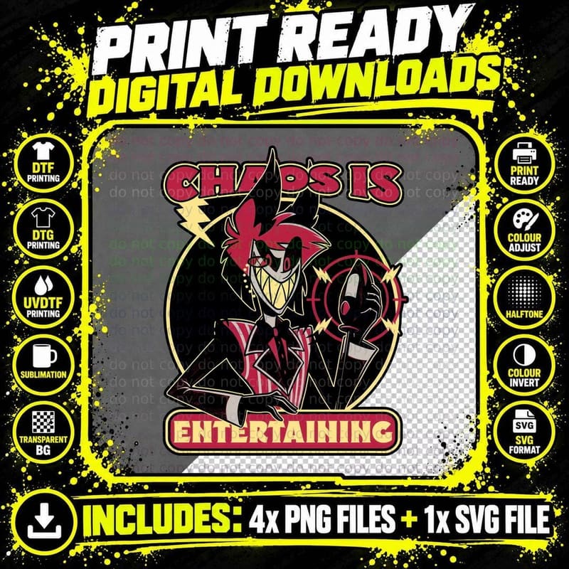 Radio Demon T-Shirt, Retro Horror Tee Png SVG Digital Bundle