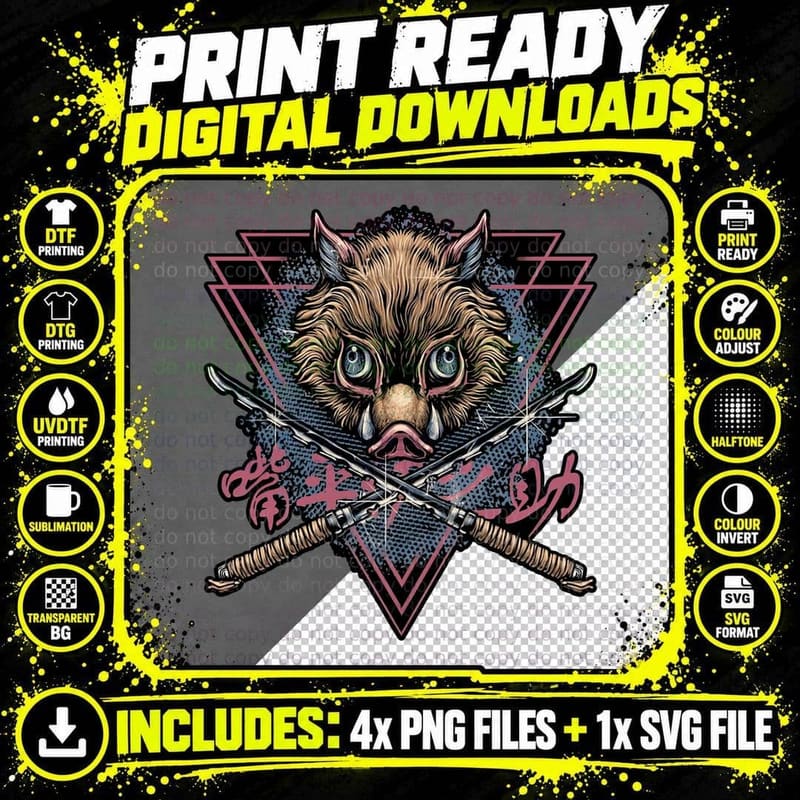 Raging Raccoon T-Shirt, Retro 80s Horror Tee Png SVG Digital Bundle