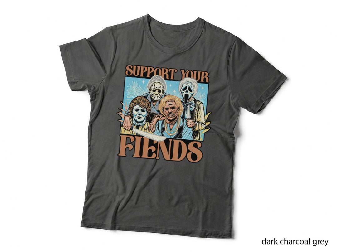 Retro 80s Horror Fiends T-Shirt, Halloween Horror Tee, Gift for Horror Fans