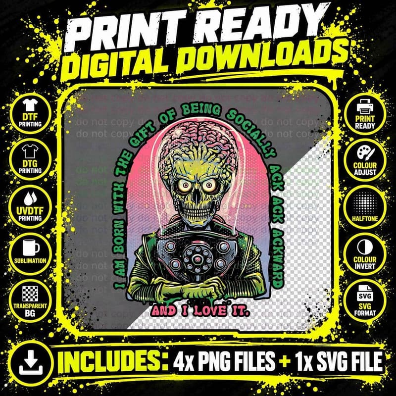 Retro 80s Horror T-Shirt, Gothic Skull Tee Png SVG Digital Bundle