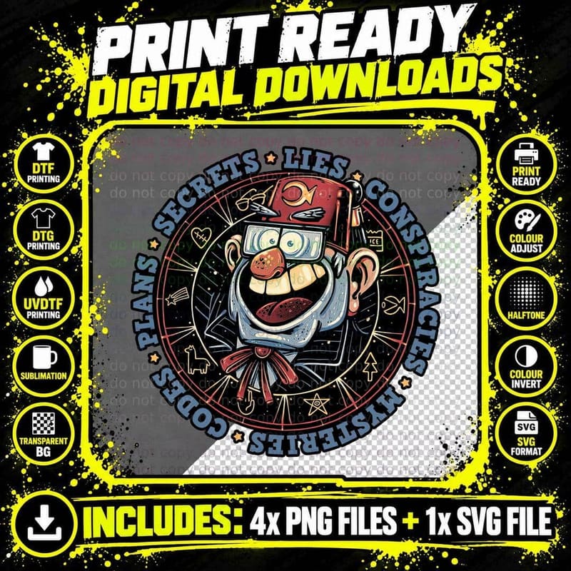 Retro 80s Horror T-Shirt, Mystery Adventure Tee Png SVG Digital Bundle