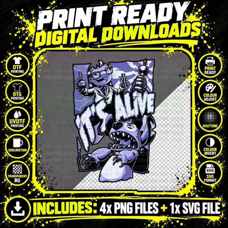 Retro 80s Horror T-Shirt, Sci-Fi Mystery Tee Png SVG Digital Bundle