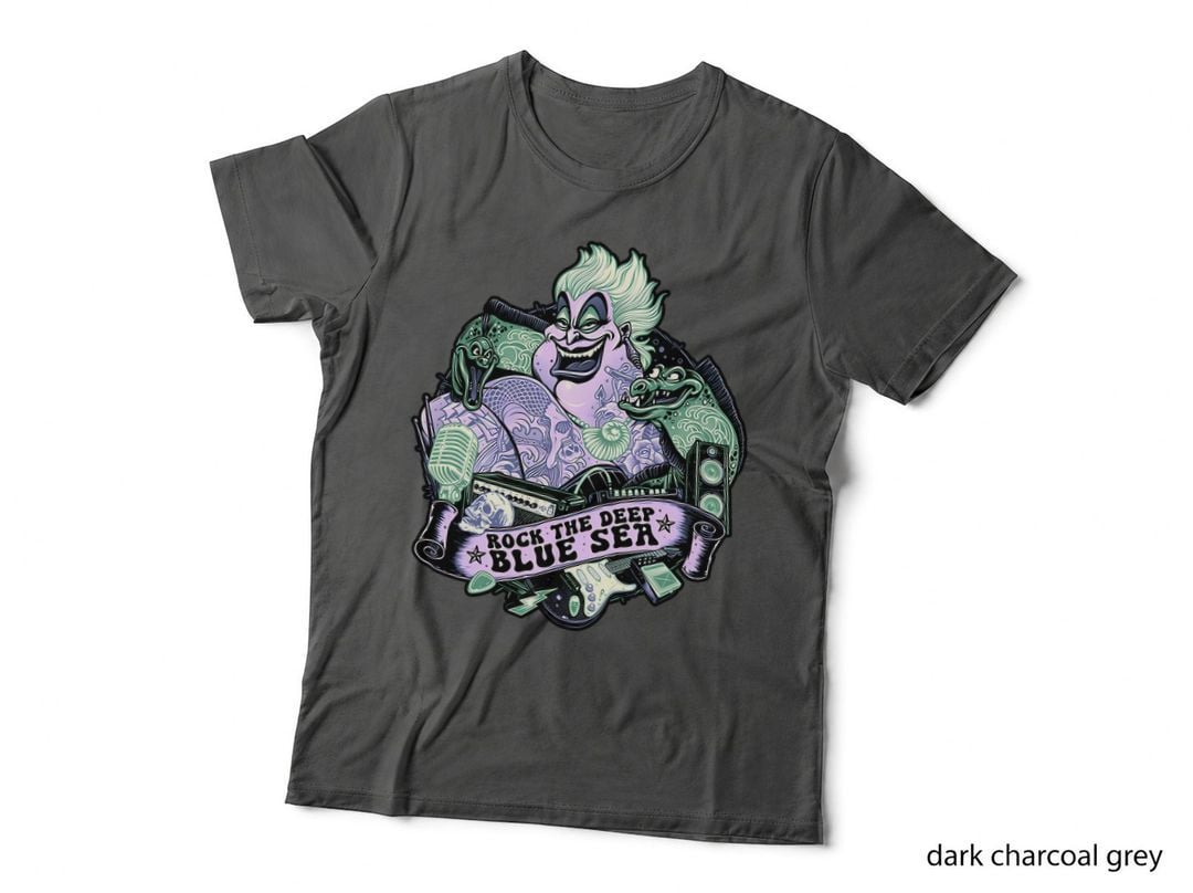 Rock the Deep Blue Sea Tee, Sea Witch Rocker Eels, Octopus Villain Concert