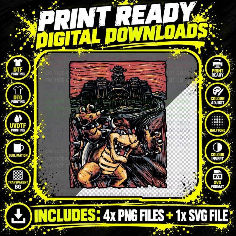 Scream for the Princess T-Shirt, Retro Horror Tee Png SVG Digital Bundle
