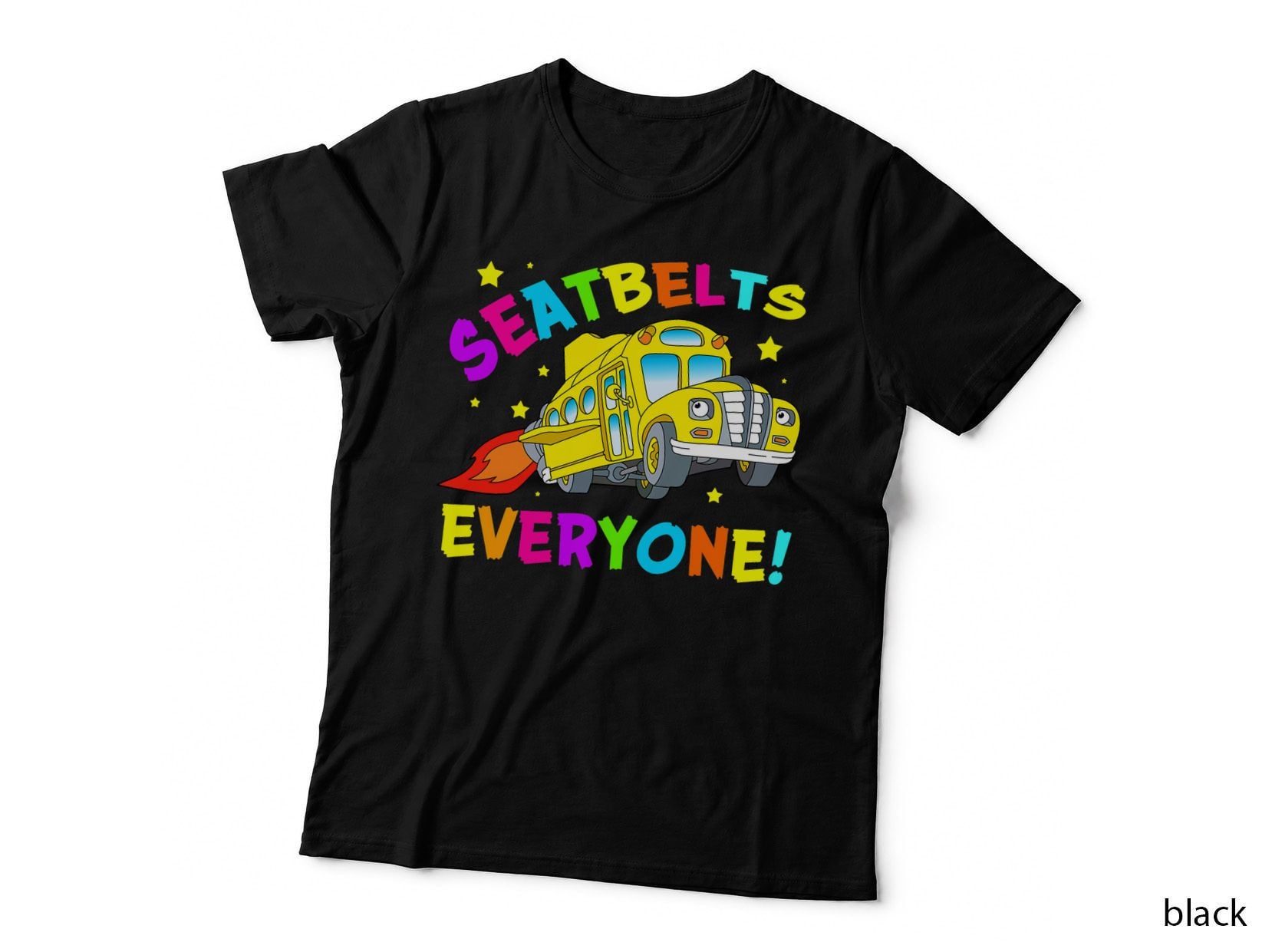 Seatbelts Everyone Magic School Bus Driver Halloween Costume T-Shirt
