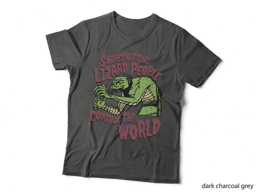 Shapeshifting Lizard People T-Shirt, Alien Conspiracy Horror
