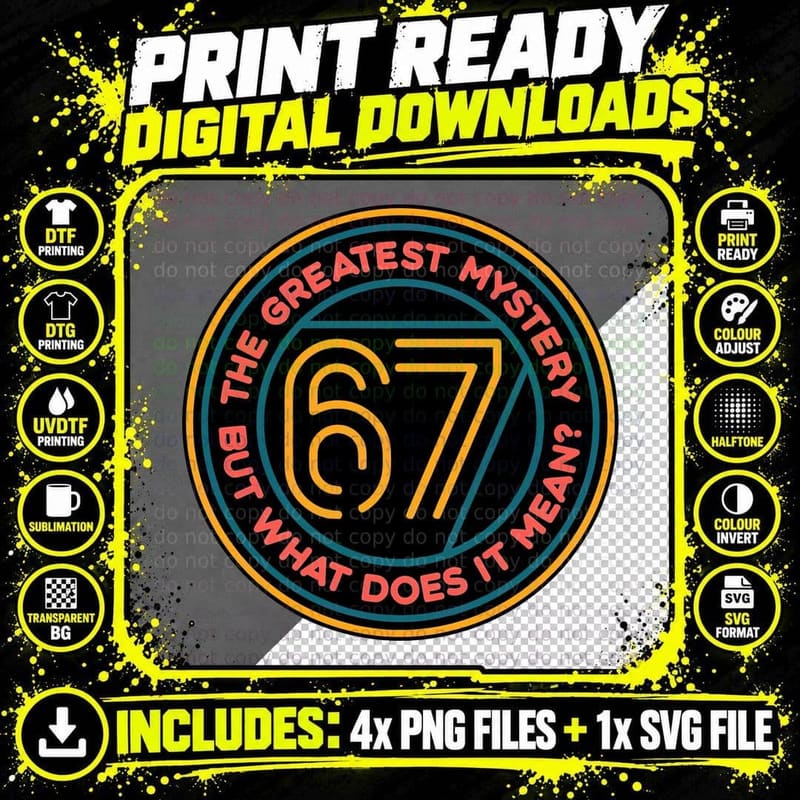 Six Seven Mystery T-Shirt, Retro 80s Horror Tee Png SVG Digital Bundle