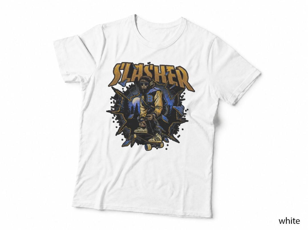 Slasher Wolf T-Shirt, Retro Horror Tee, Gift for Horror Fans
