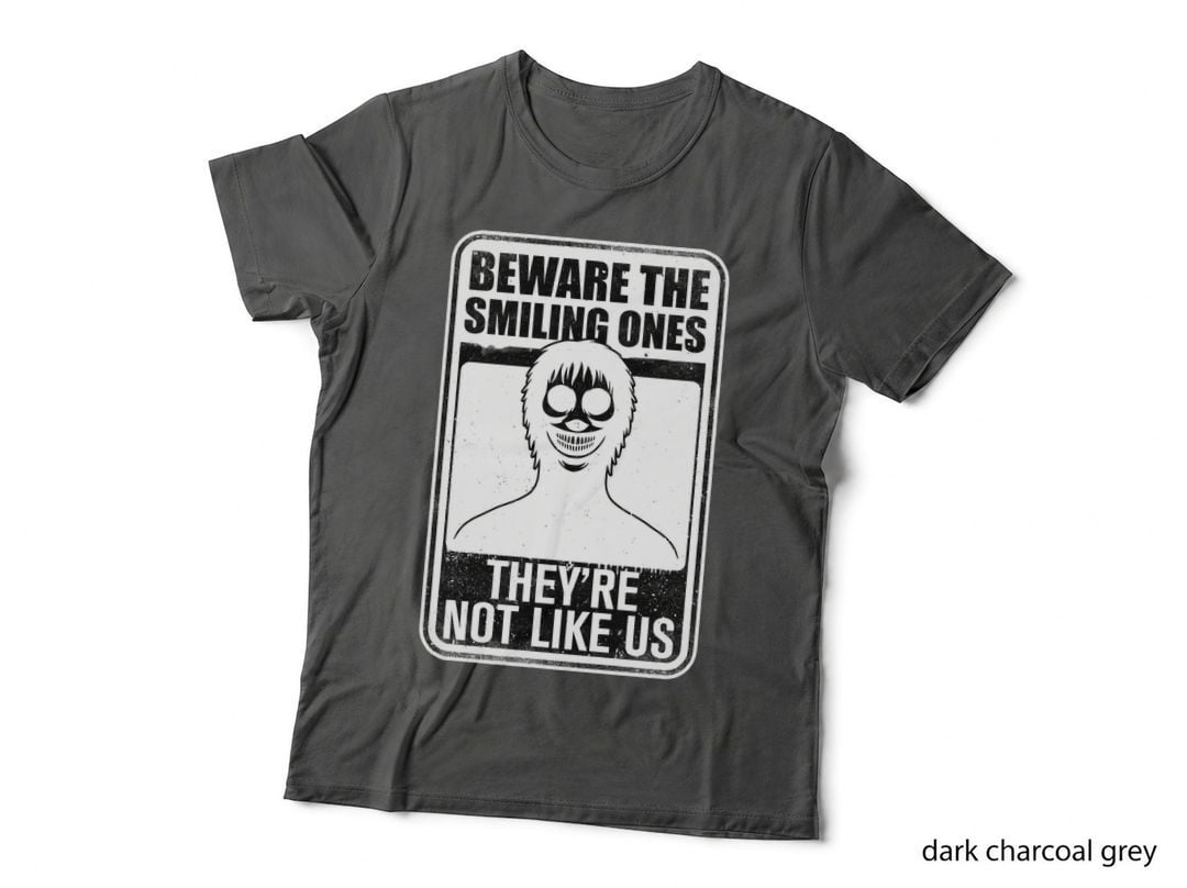 Smiling Horror Creatures T-Shirt, Retro Horror Aesthetic Tee