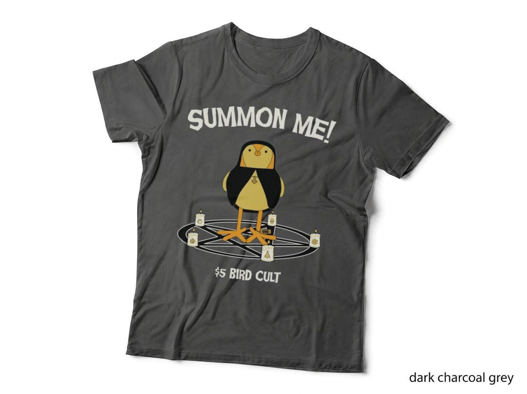 Summoning Bird T-Shirt, Halloween Occult, Pet Lover Apparel