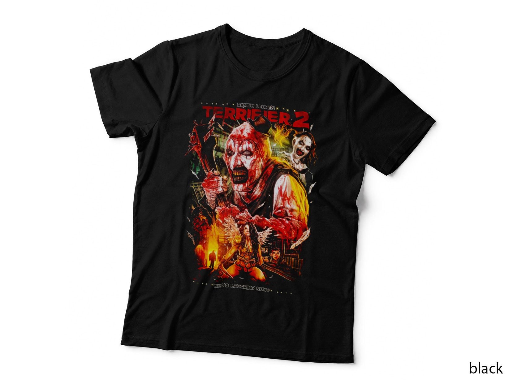Terrifier 2 T-Shirt, Retro Horror Movie, Halloween Apparel