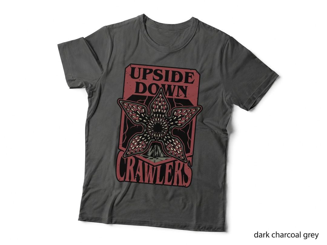 Upside Down Crawlers T-Shirt, Retro 80s Horror Tee, Gift for Horror Fans