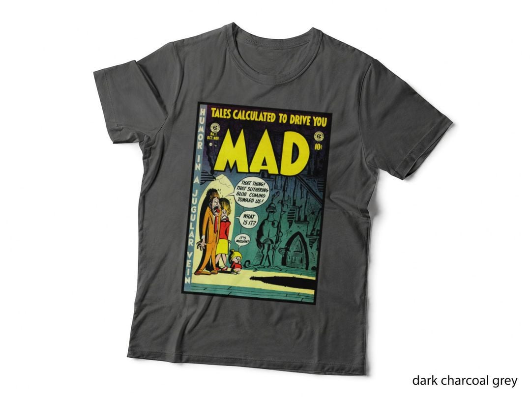 Vintage Mad Magazine No.1 Cover T-Shirt, Classic Comic Art, Retro Horror