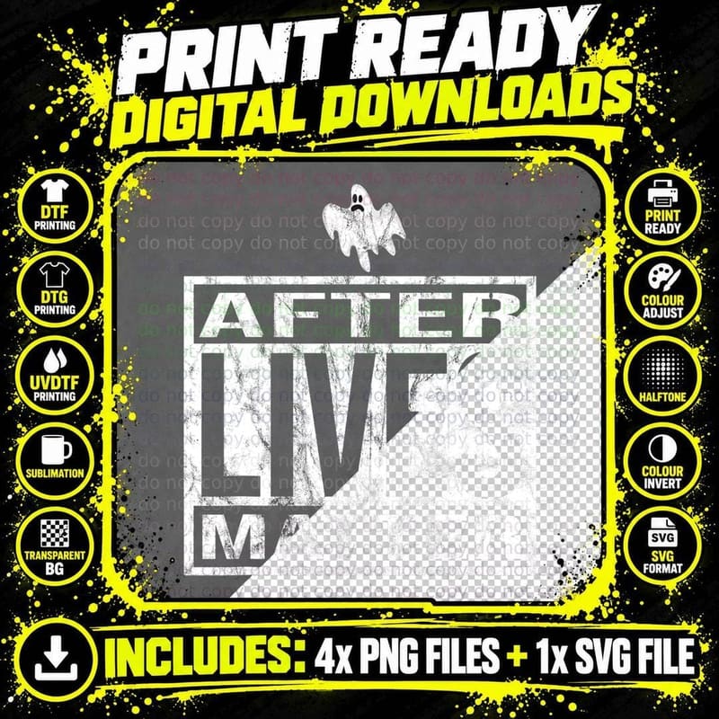 After Lives Matter for Ghost Hunting Paranormal Png SVG Digital Bundle