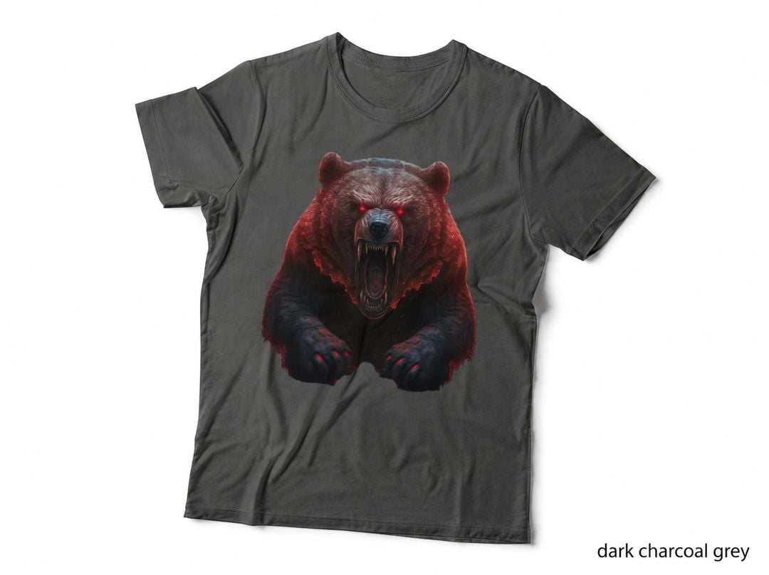 Bear, Angry Grizzly Bear, Dangerous Horror Bear T-Shirt