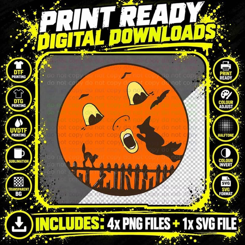 Beistle Vintage Halloween Classic T-Shirt Png SVG Digital Bundle