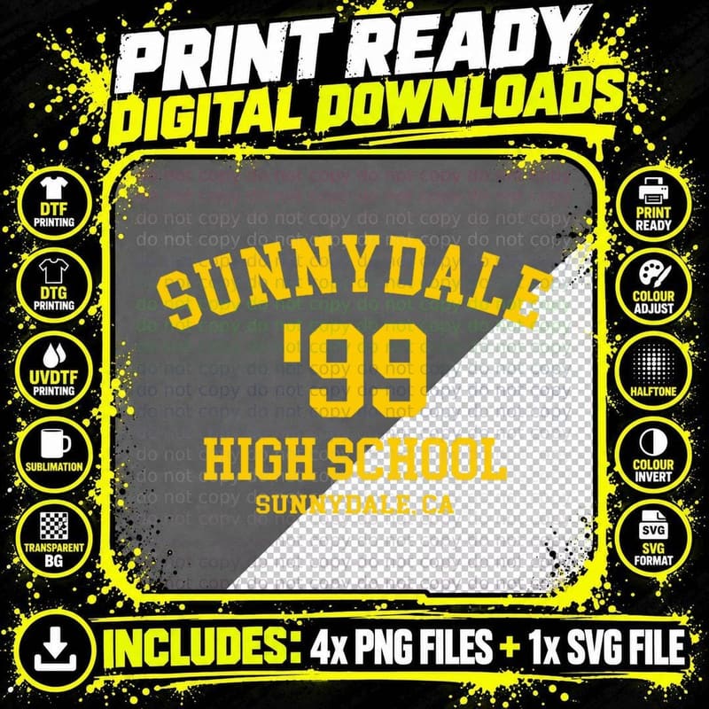 Buffy the Vampire Slayer - Sunnydale HS - Professional Png SVG Digital Bundle