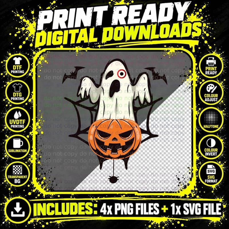 Bullseye Team Member Ghost Boo Funny T-Shirt Png SVG Digital Bundle