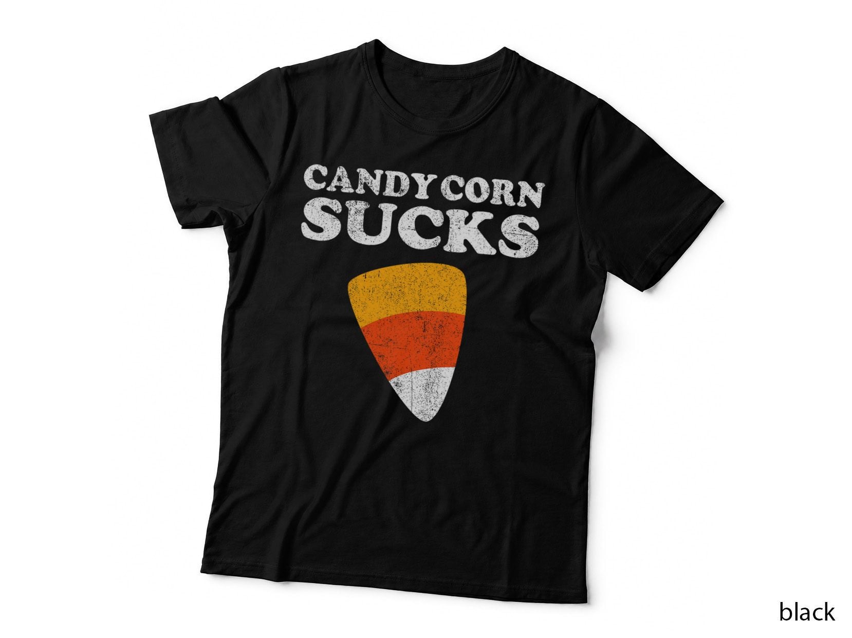 Candy Corn Sucks Funny Halloween Retro 80's 70's Costume T-Shirt