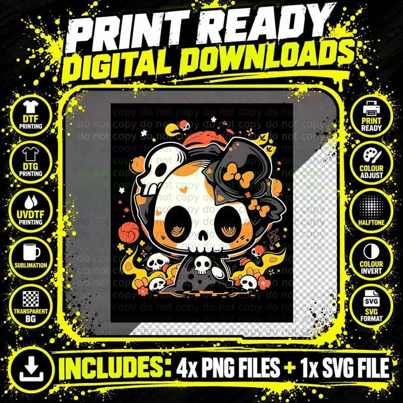 Celebrate the Haunting Season Spectacular Halloween Png SVG Digital Bundle