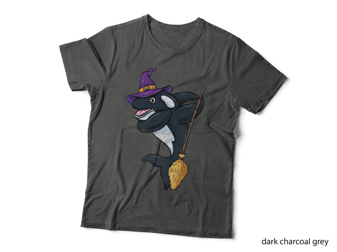 Dabbing Witch Halloween Orca Vintage T-Shirt