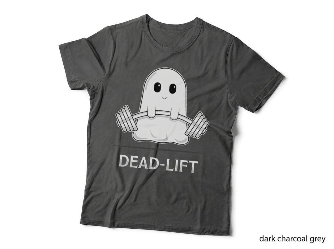 Dead Lift Funny Ghost Cartoon for Weight Lifters T-Shirt