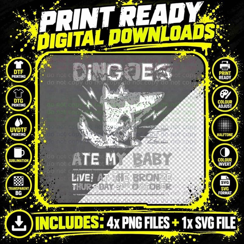 Dingoes Ate My Baby Buffy the Vampire Slayer Band Png SVG Digital Bundle