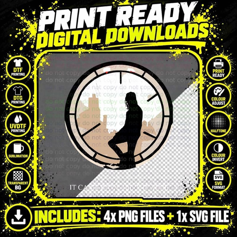 Eric Horror It Can't Rain All the Time Draven T-Shirt Png SVG Digital Bundle