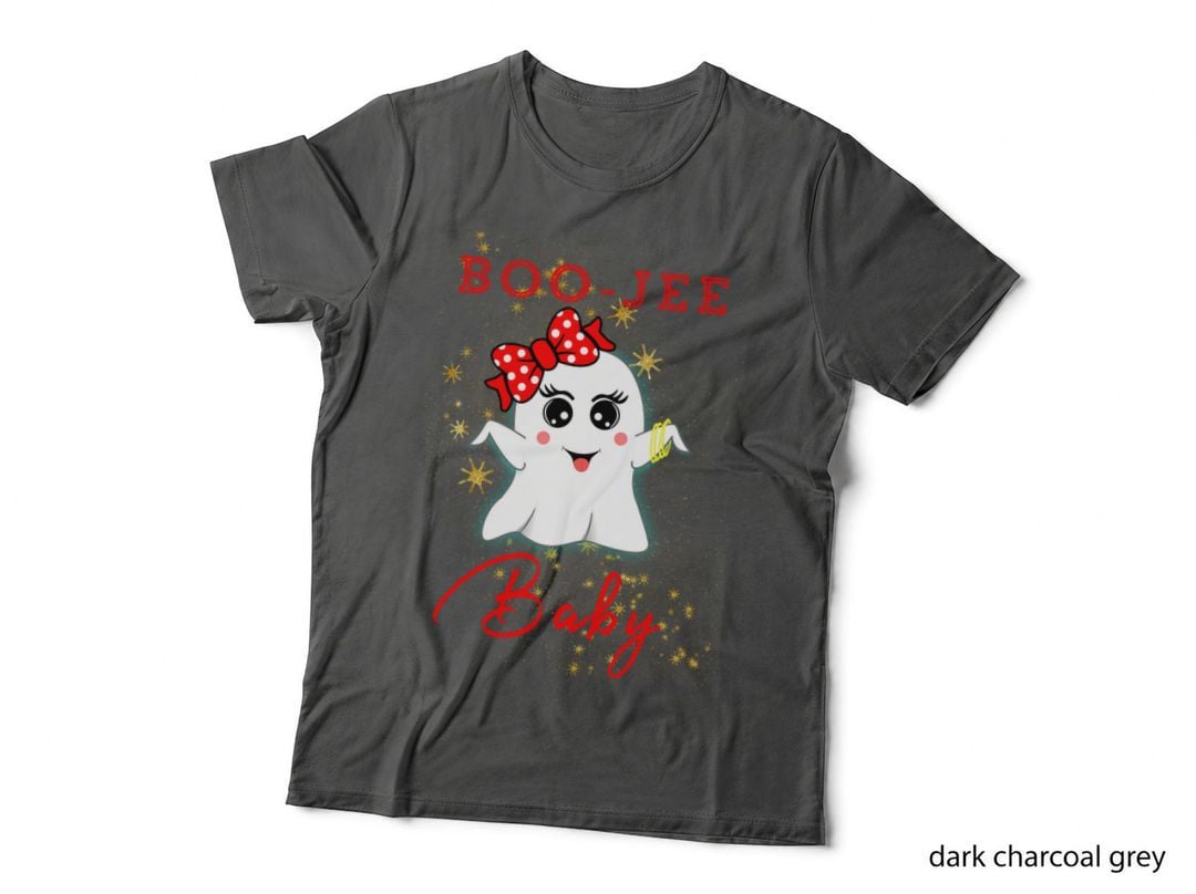 F0. NEW Batcheshalloweenhalloween-008Boo-Jee Baby Cute Girl Ghost T-Shirt
