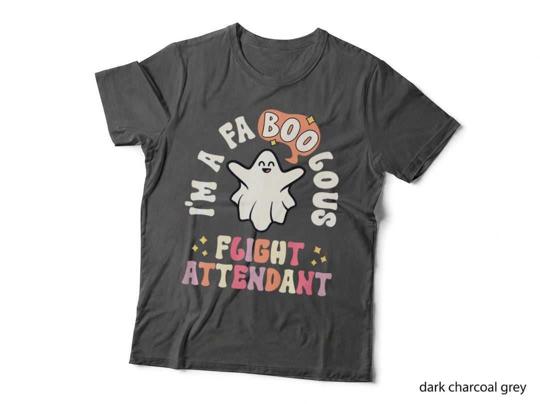 F0. NEW Batcheshalloweenhalloween-008Faboolous Flight Attendant Retro T-Shirt