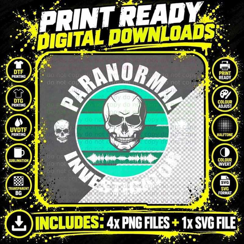 F0. NEW Batcheshalloweenhalloween-008Ghost Hunting Png SVG Digital Bundle